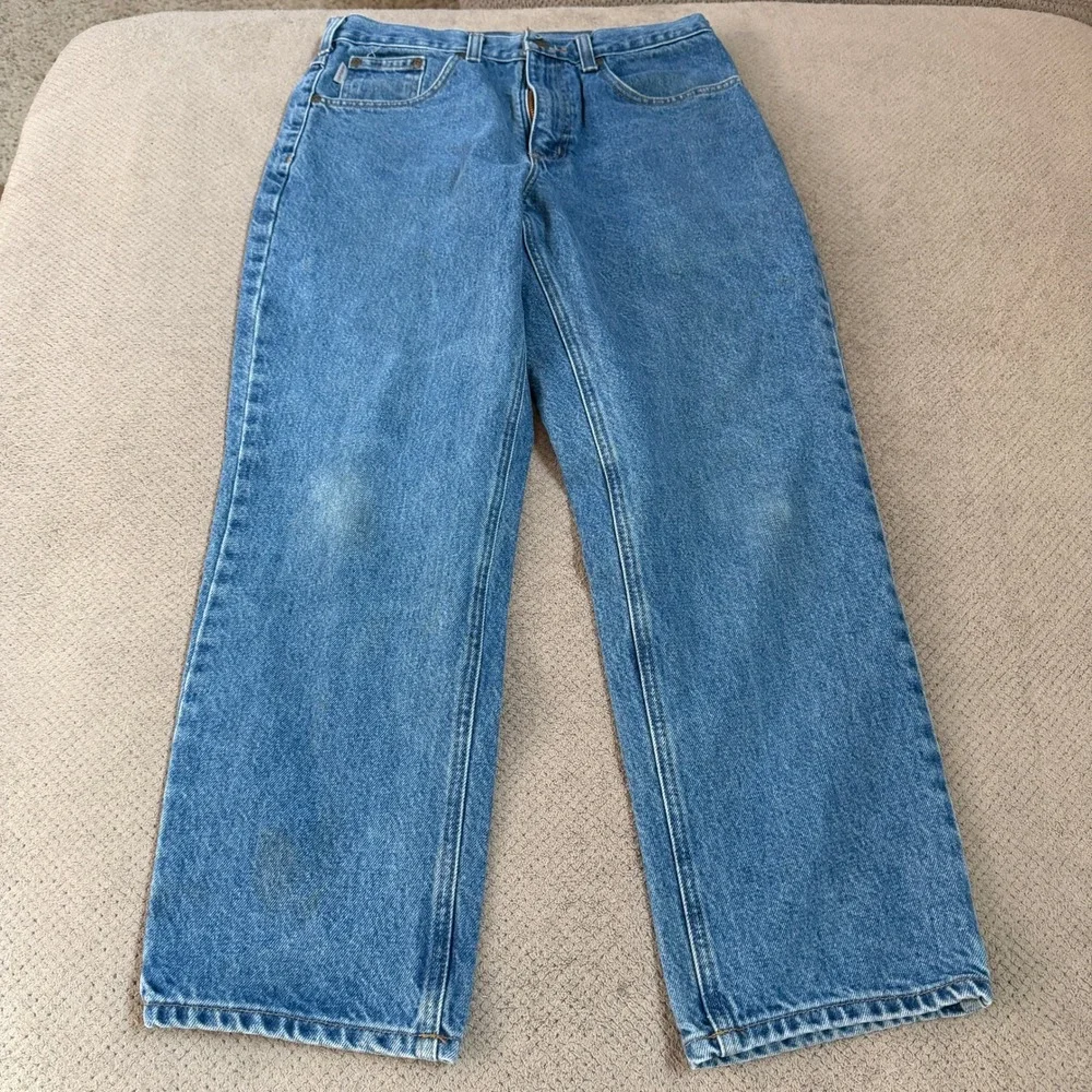 Vintage 2000s Carhartt B17-DST Relaxed Fit Denim Jeans Blue 34x28 Workwear